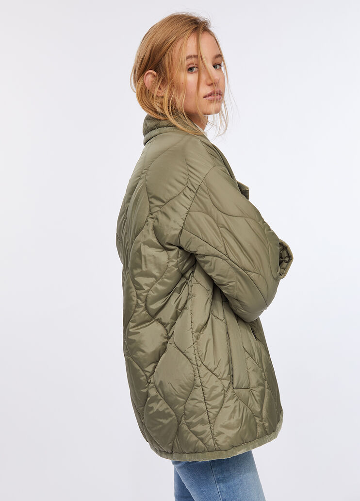 Quilted nylon caban asparagus Liu Jo - large image number 2 Quilted nylon caban asparagus Liu Jo - large image number 2