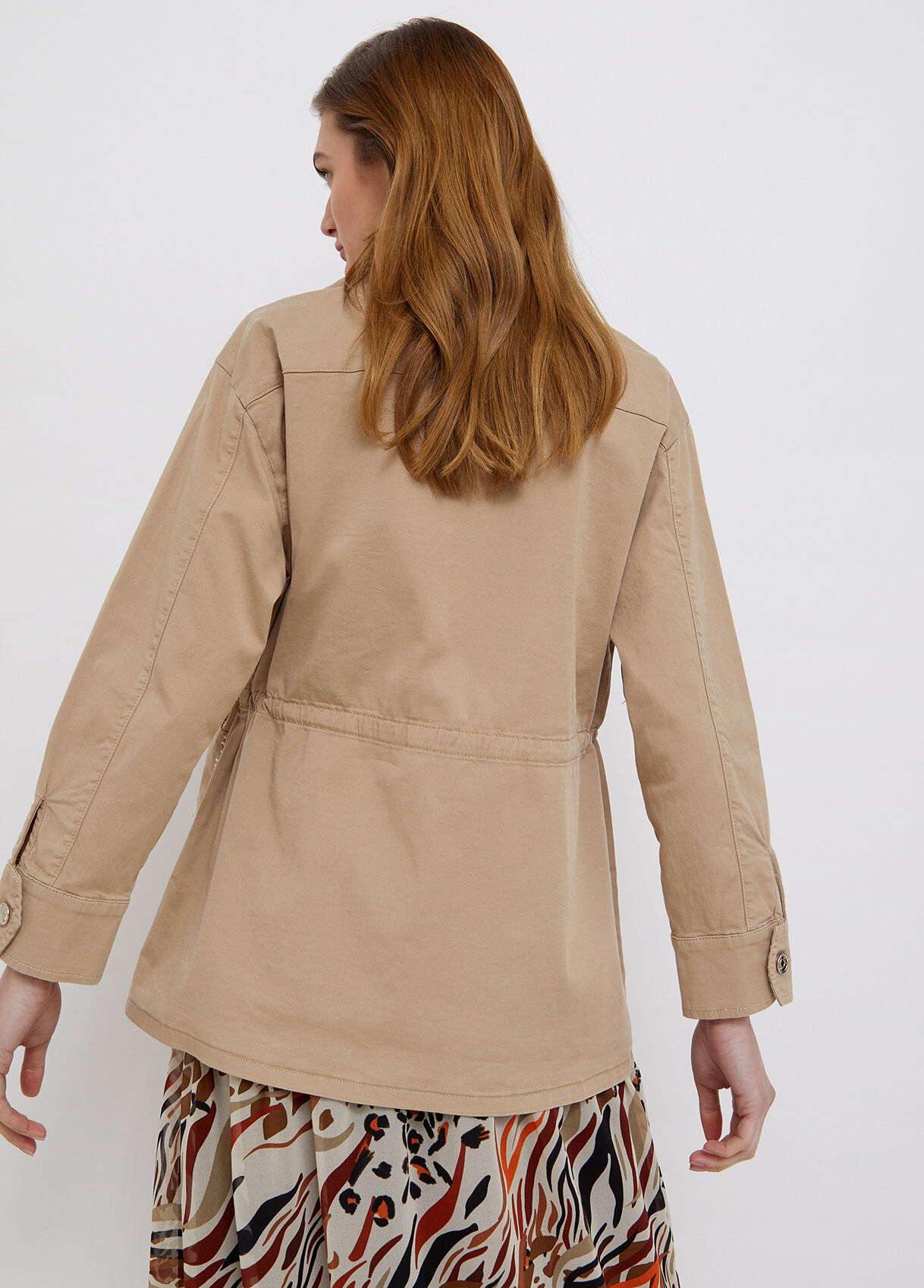 Safari jacket with pockets