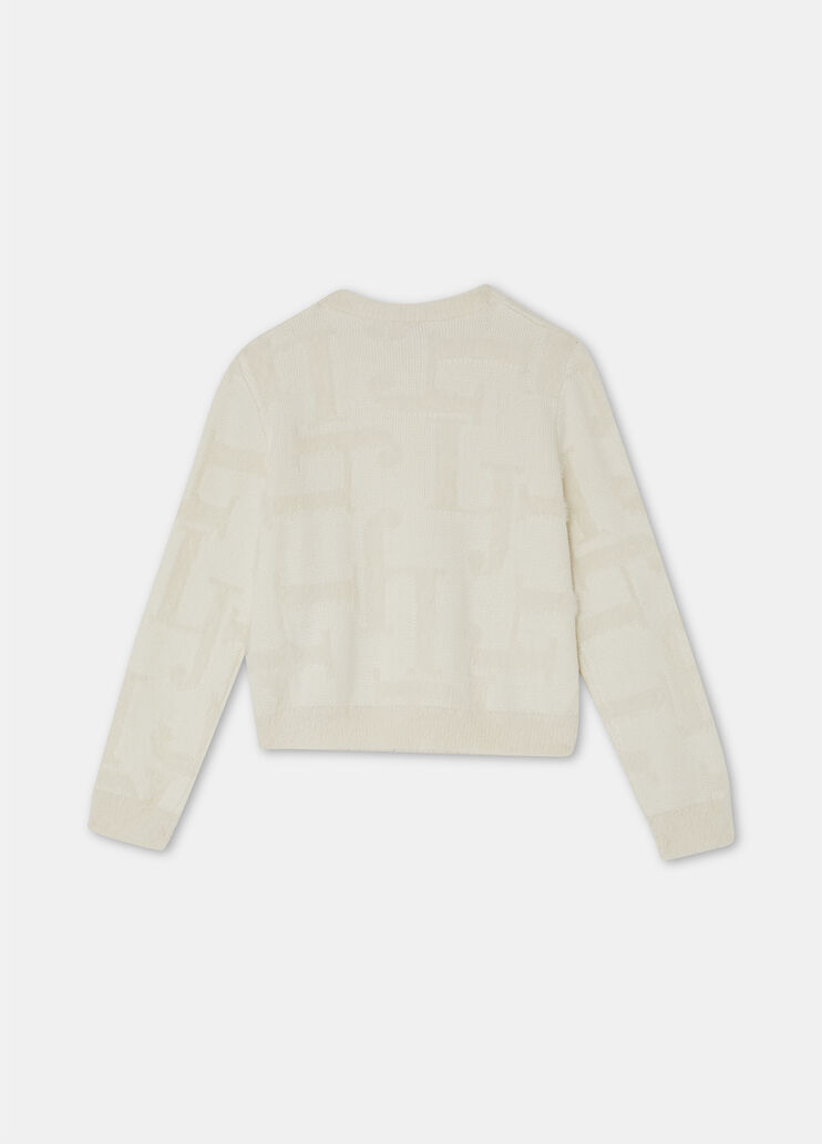 Cotton blend sweater butter Liu Jo - large image number 4 Cotton blend sweater butter Liu Jo - large image number 4