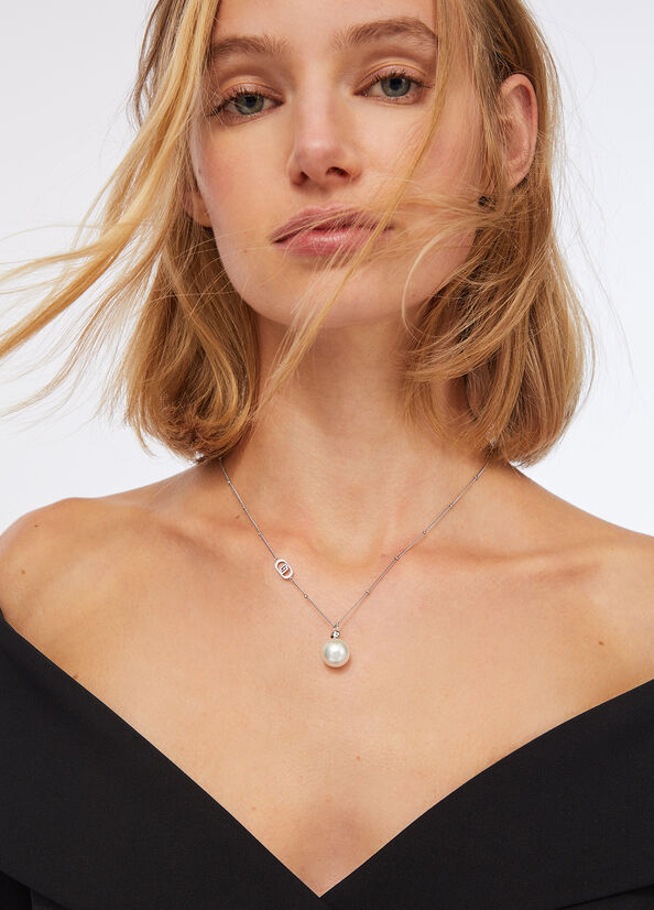 Necklace with pearl detailing silver Liu Jo - large image number 0