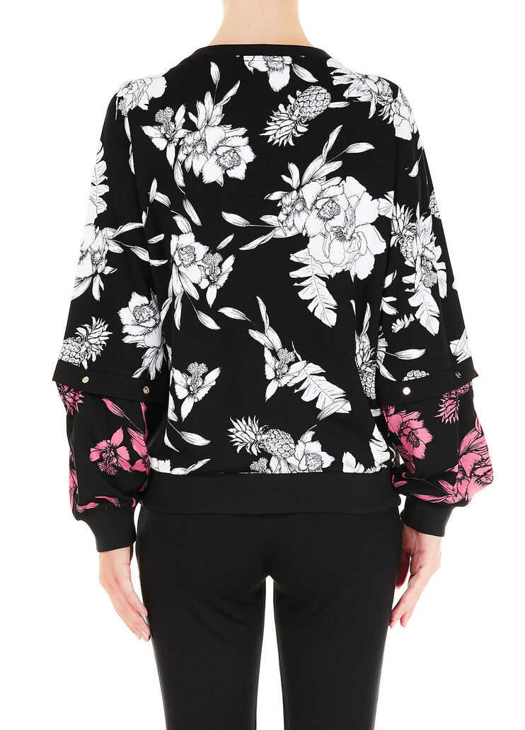 Felpa con borchie Nero/bianco Liu Jo - large image number 1