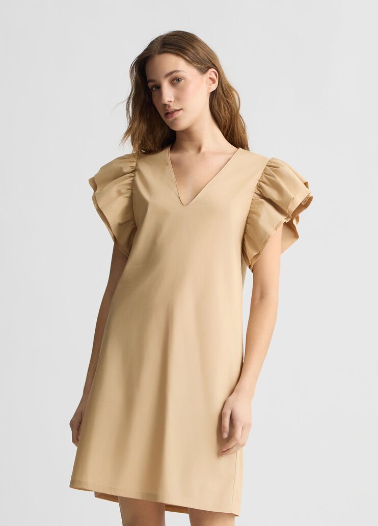 Short poplin dress beige Liu Jo - medium Short poplin dress beige Liu Jo - medium
