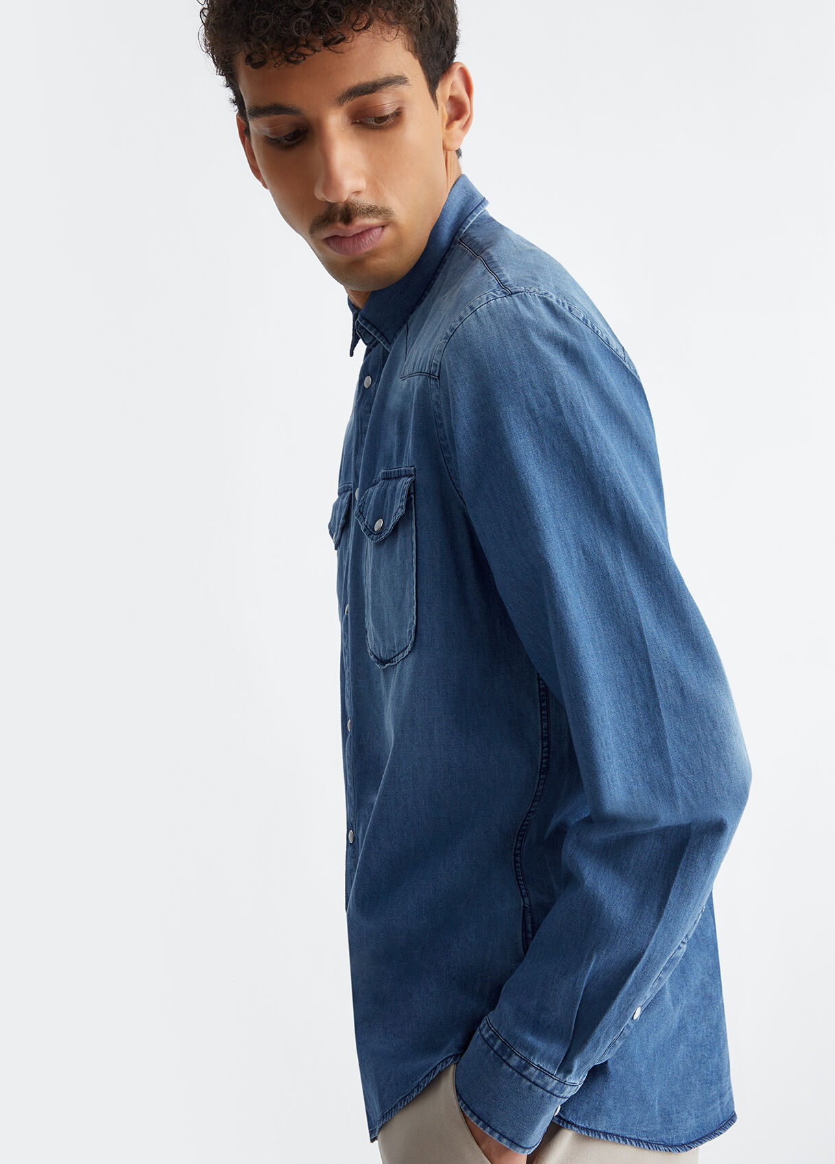 Chemise texane en denim