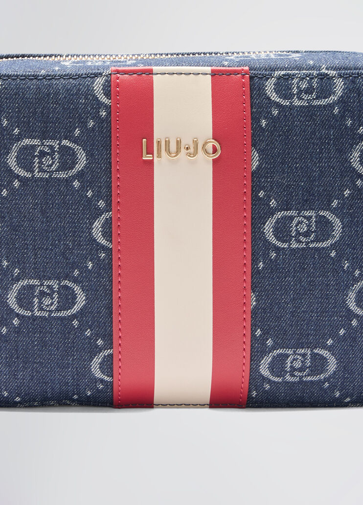 Jacquard crossbody bag dark denim Liu Jo - large image number 4 Jacquard crossbody bag dark denim Liu Jo - large image number 4