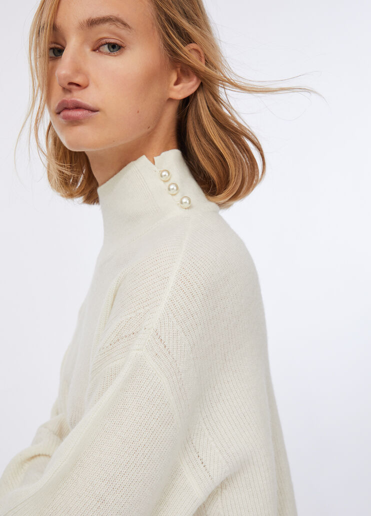 Pullover aus Wolle und Kaschmir Weiß Liu Jo - medium