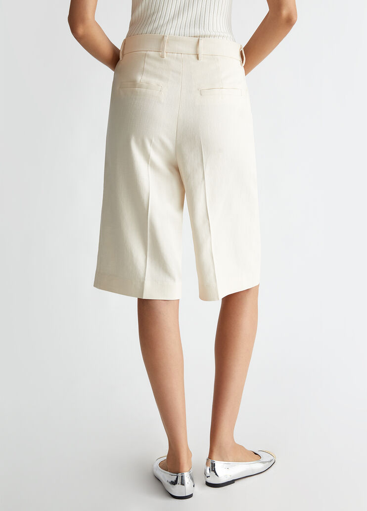 Bermudashorts aus geflammtem Gewebe weiß Liu Jo - large image number 1