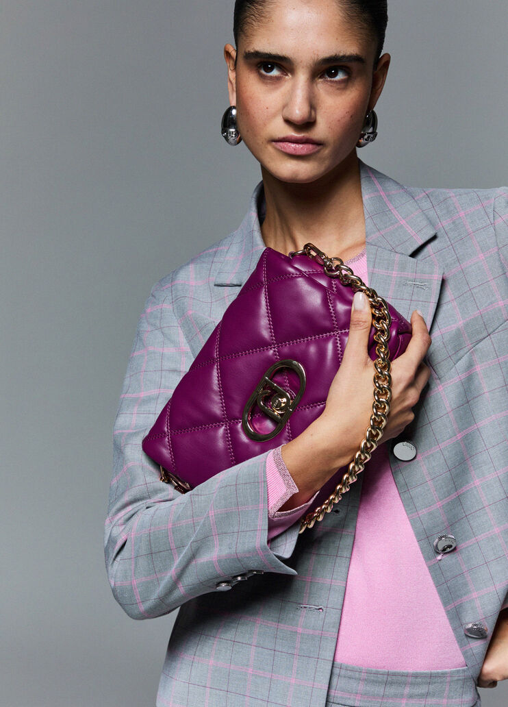 Medium quilted LaPuffy bag purple Liu Jo - medium