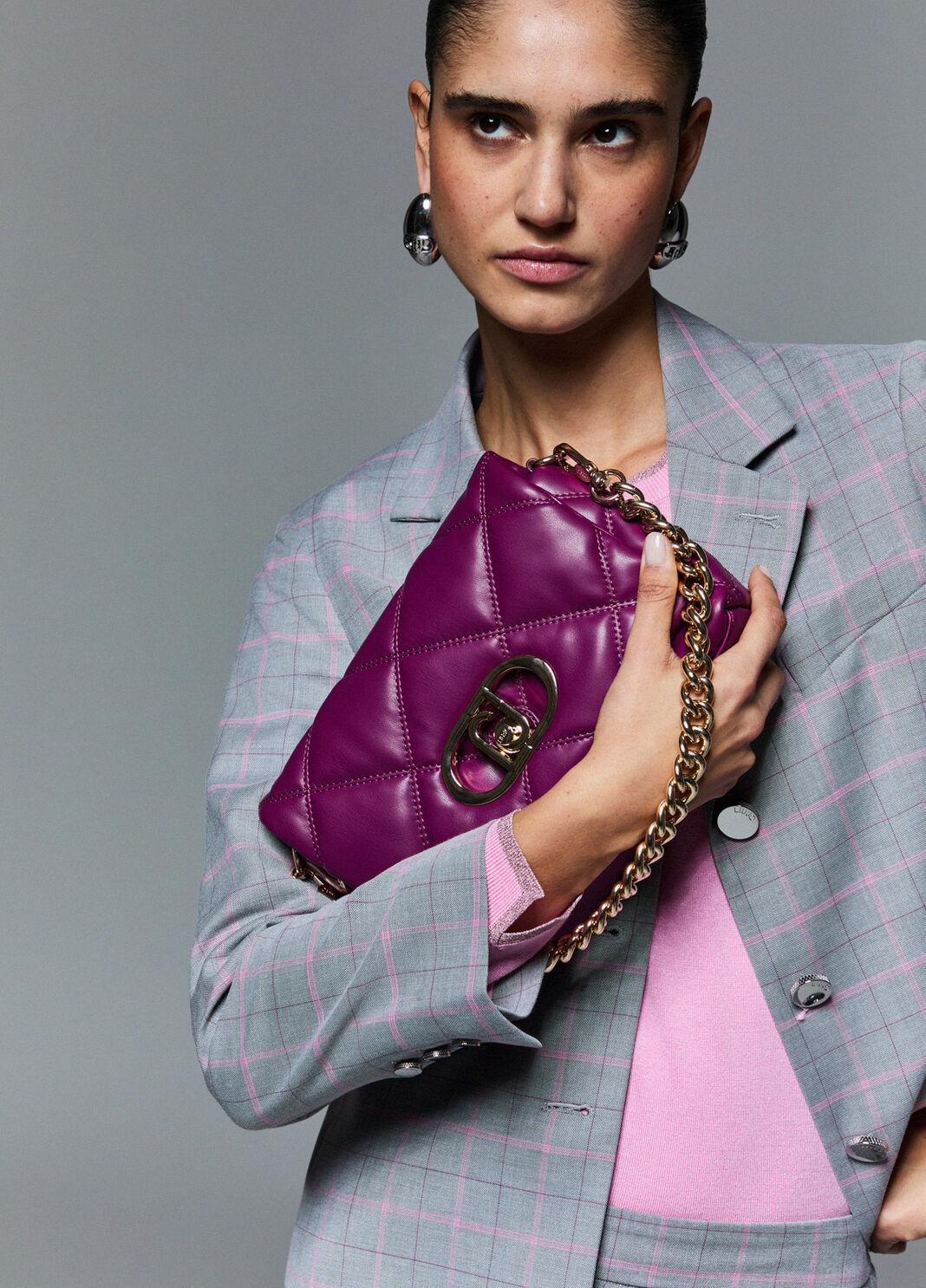 Medium quilted LaPuffy bag purple Liu Jo - large image number 0