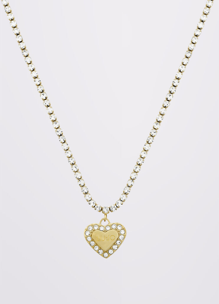 Choker with diamanté detail and charm silver Liu Jo - large image number 2