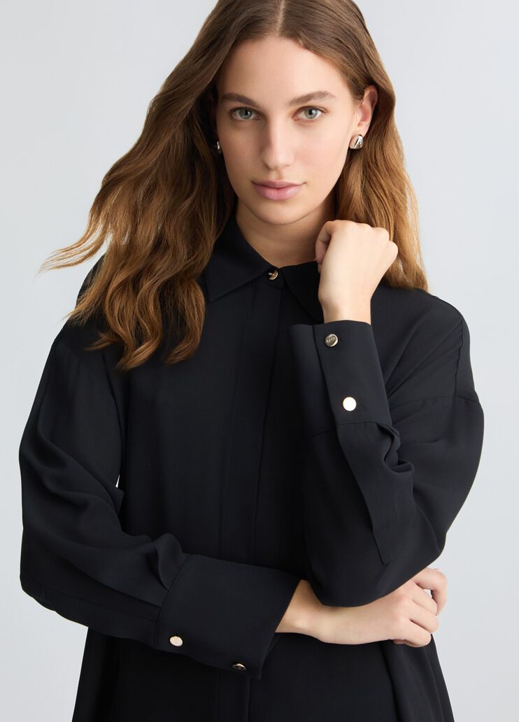 Oversized shirt black Liu Jo - large image number 2 Oversized shirt black Liu Jo - large image number 2