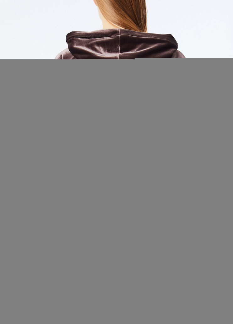 Chenille hoodie chocolate Liu Jo - medium