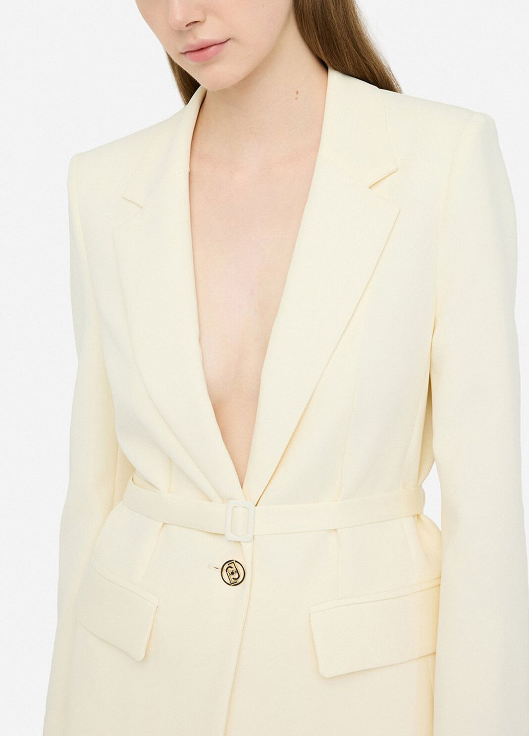 Blazer with belt ivory Liu Jo - large image number 2