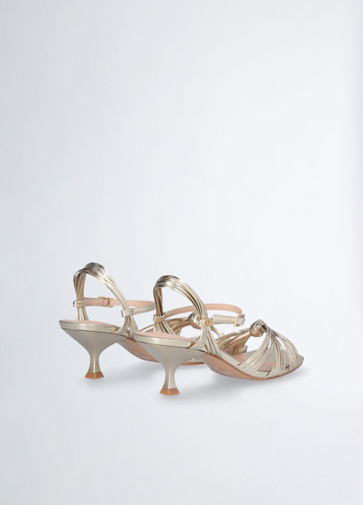 Sandals with low heel gold-colour Liu Jo - large image number 2 Sandals with low heel gold-colour Liu Jo - large image number 2