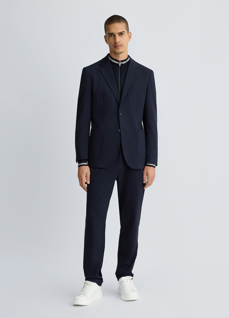 Dark blue trousers with darts dark blue Liu Jo - large image number 5 Dark blue trousers with darts dark blue Liu Jo - large image number 5