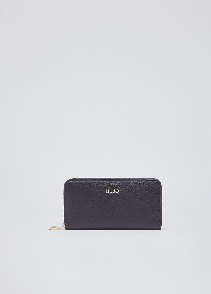 Large monogram wallet black Liu Jo - medium