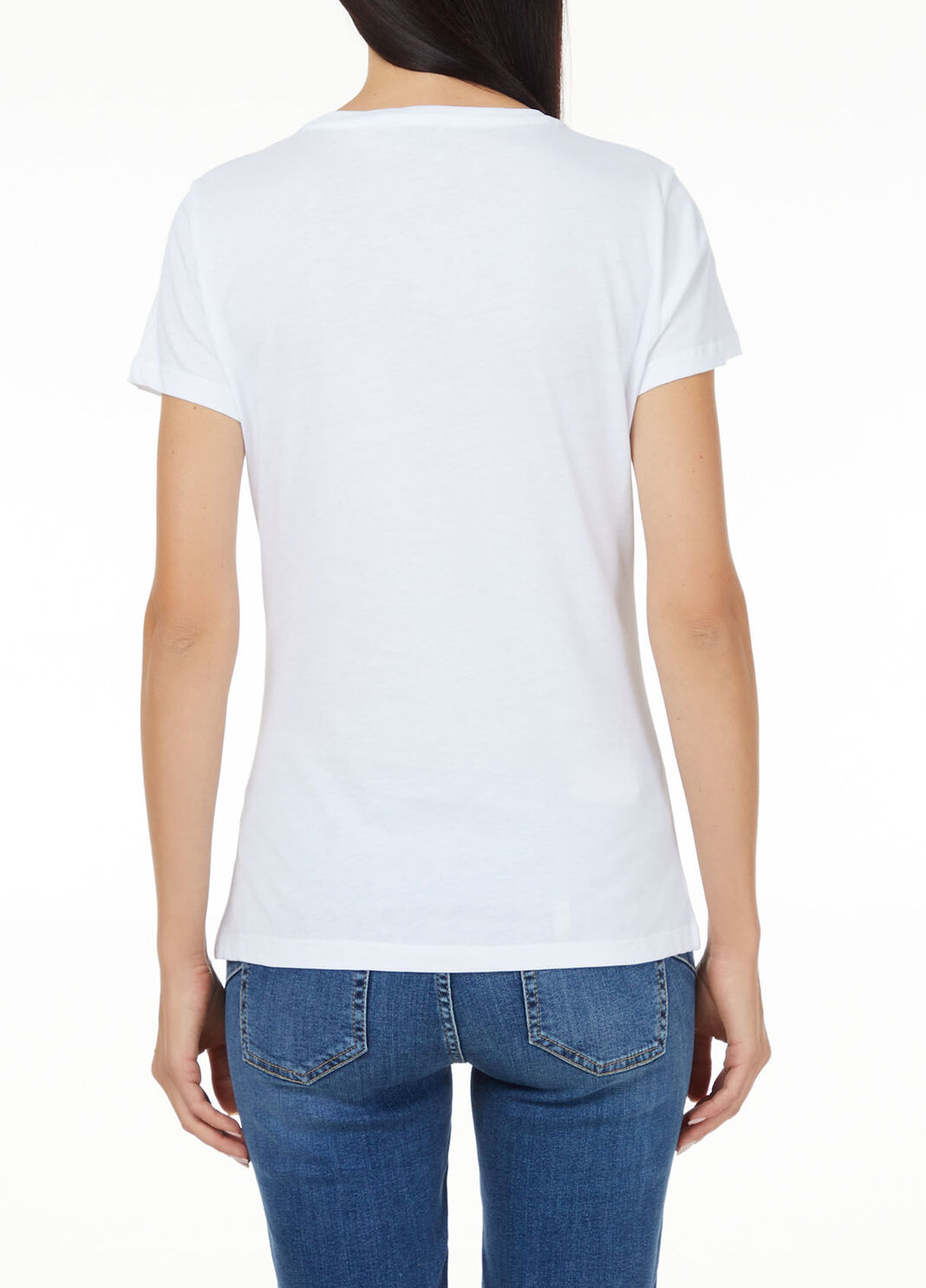 Футболка с принтом и блёстками Белый Liu Jo - large image number 1