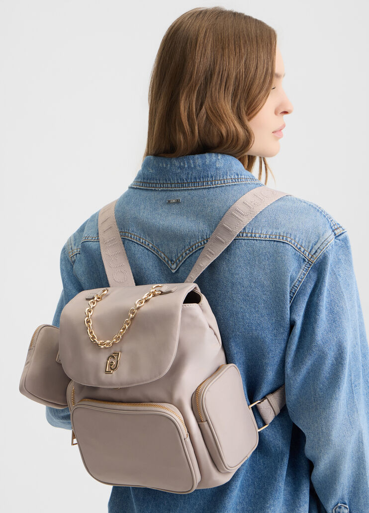 Nylon backpack grey Liu Jo - medium Nylon backpack grey Liu Jo - medium