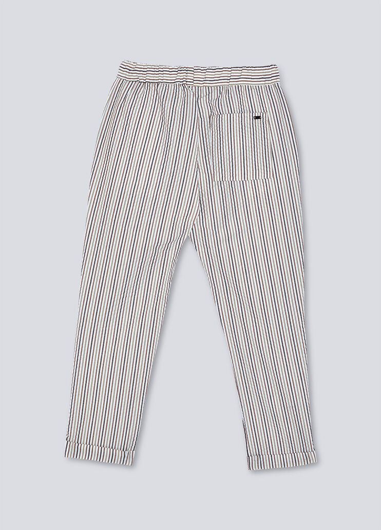 Длинные брюки в полоску белый/синий Liu Jo - large image number 1