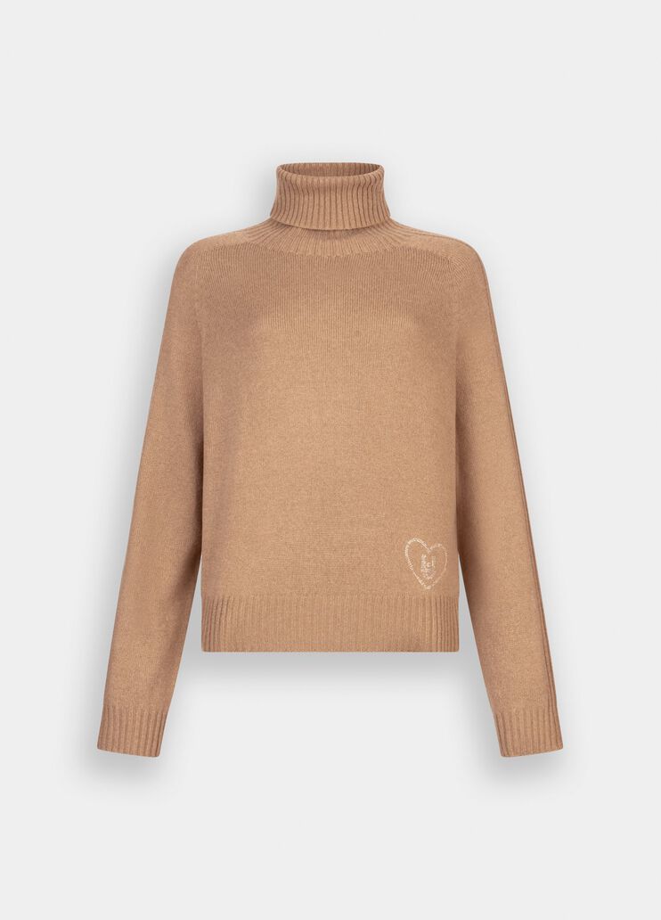 Dolcevita in lana e cashmere beige Liu Jo - large image number 6