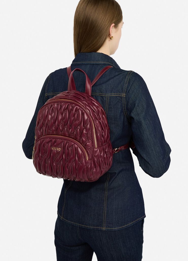 Quilted backpack  red Liu Jo - medium Quilted backpack  red Liu Jo - medium
