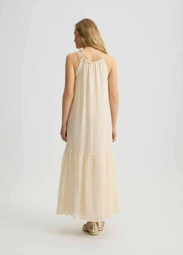 Long dress with ruffles butter Liu Jo - large image number 1 Long dress with ruffles butter Liu Jo - large image number 1