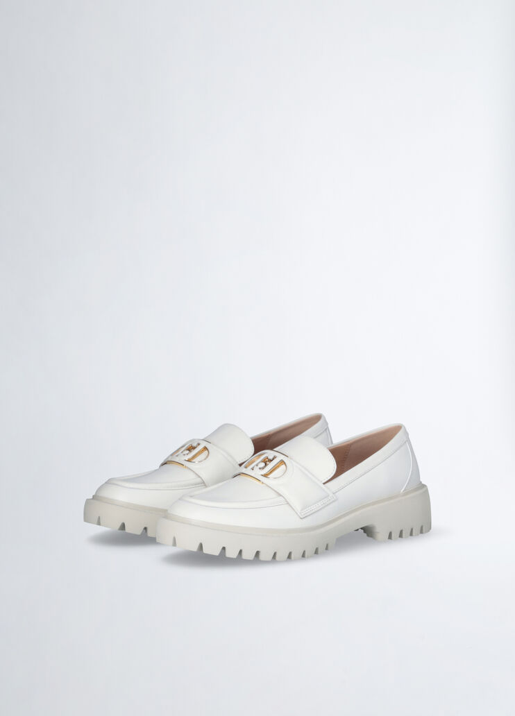 Leather moccasins white Liu Jo - large image number 2 Leather moccasins white Liu Jo - large image number 2