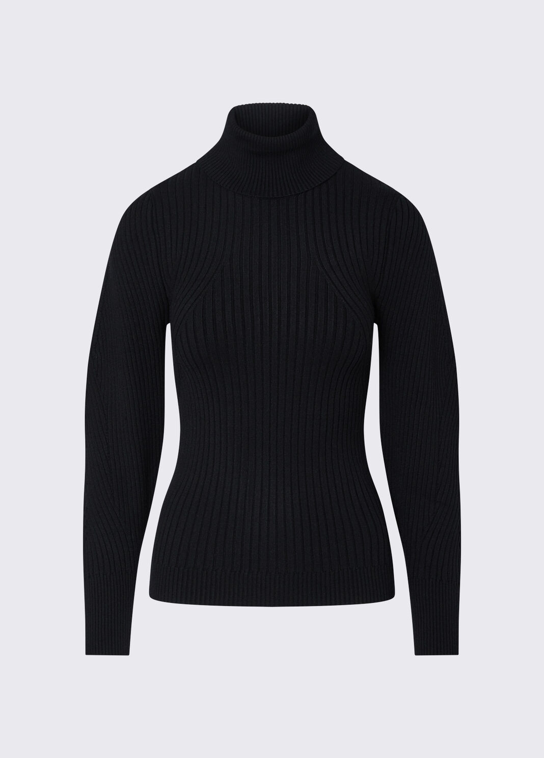 Rollkragenpullover mit Ballon&auml;rmeln schwarz Liu Jo - large image number 6