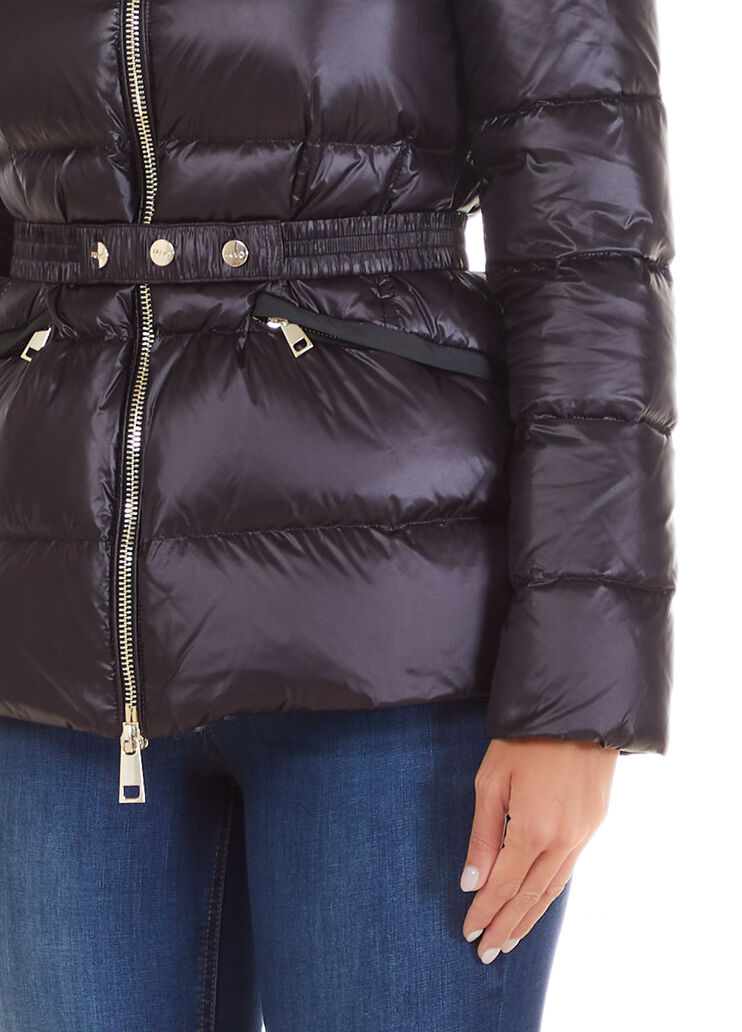 Doudoune à capuche noir Liu Jo - large image number 2 Doudoune à capuche noir Liu Jo - large image number 2