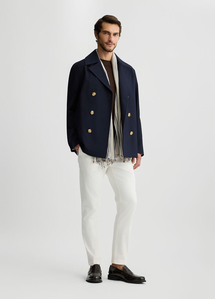 Short double-breasted trench coat dark blue Liu Jo - medium Short double-breasted trench coat dark blue Liu Jo - medium