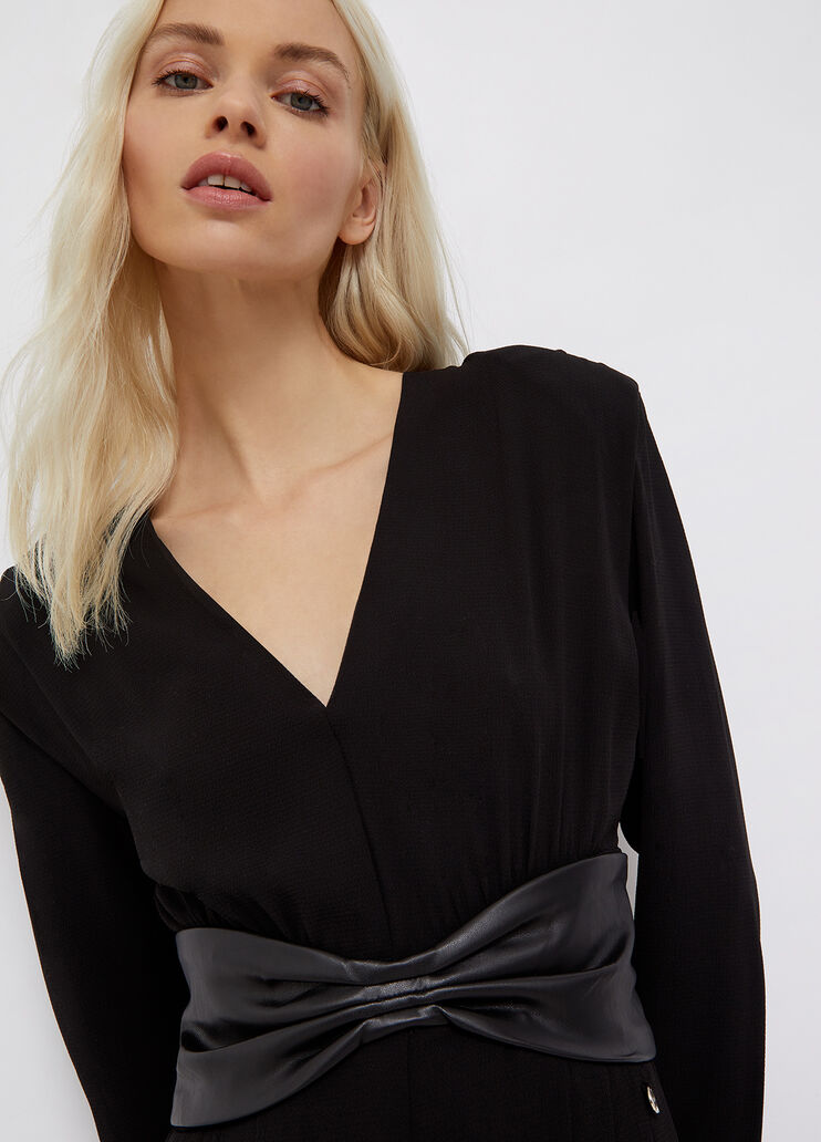 Short jumpsuit with bow black Liu Jo - large image number 2