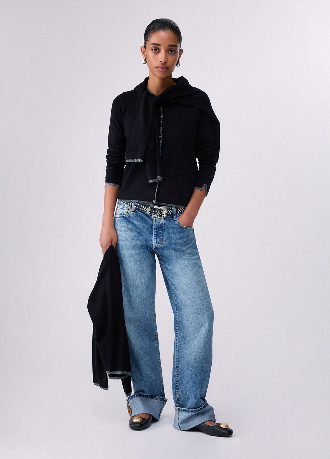 Cardigan mit Schmuckkn&ouml;pfen Schwarz Liu Jo - large image number 5