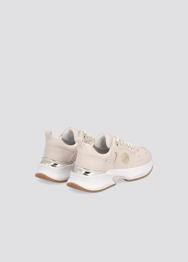 Eco-friendly sneakers milk/gold Liu Jo - large image number 2
