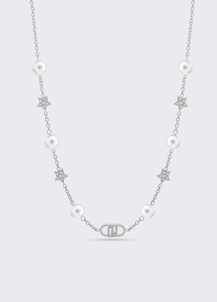 Choker with synthetic pearls silver Liu Jo - medium Choker with synthetic pearls silver Liu Jo - medium