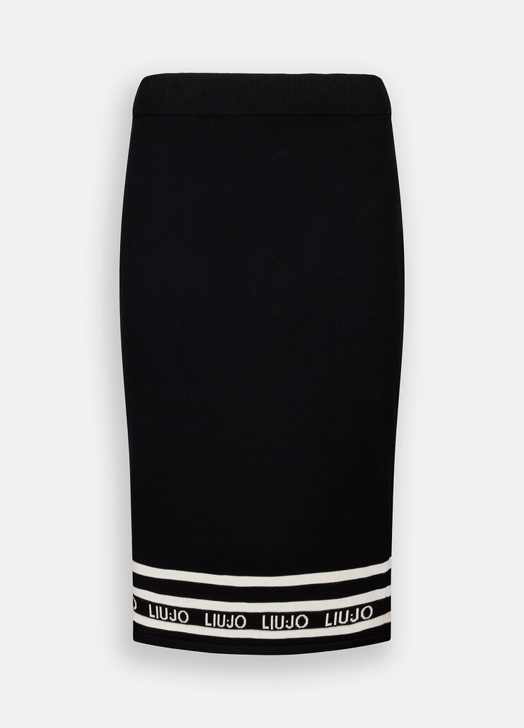 Knit midi skirt black Liu Jo - large image number 6