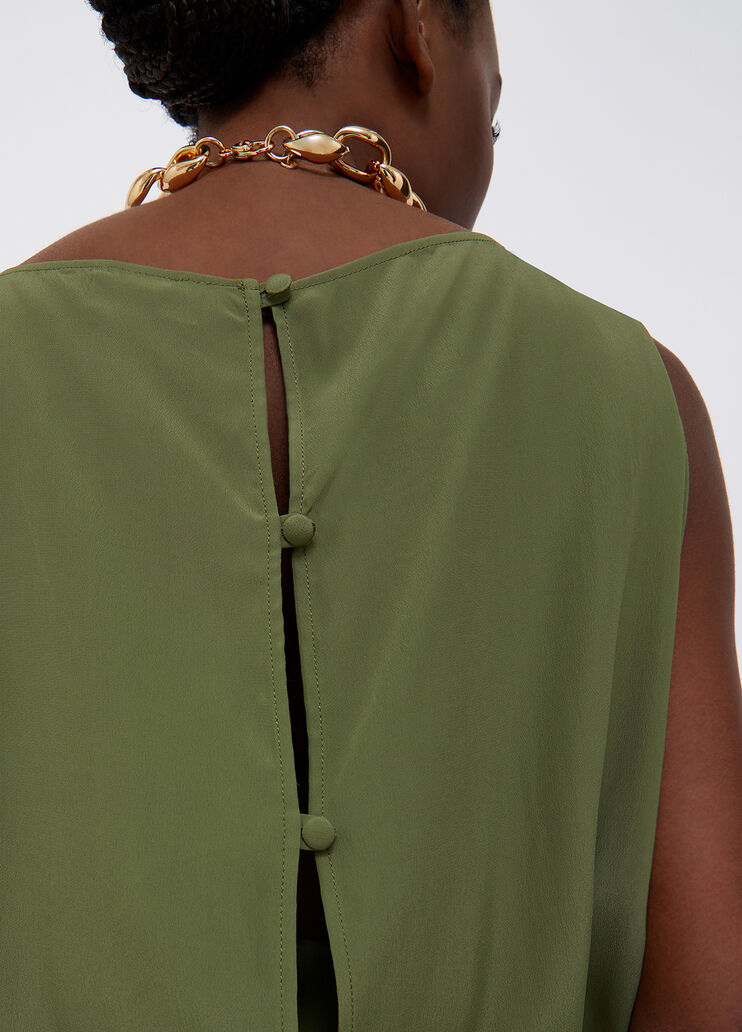 Silk blend blouse with bow green Liu Jo - large image number 2 Silk blend blouse with bow green Liu Jo - large image number 2