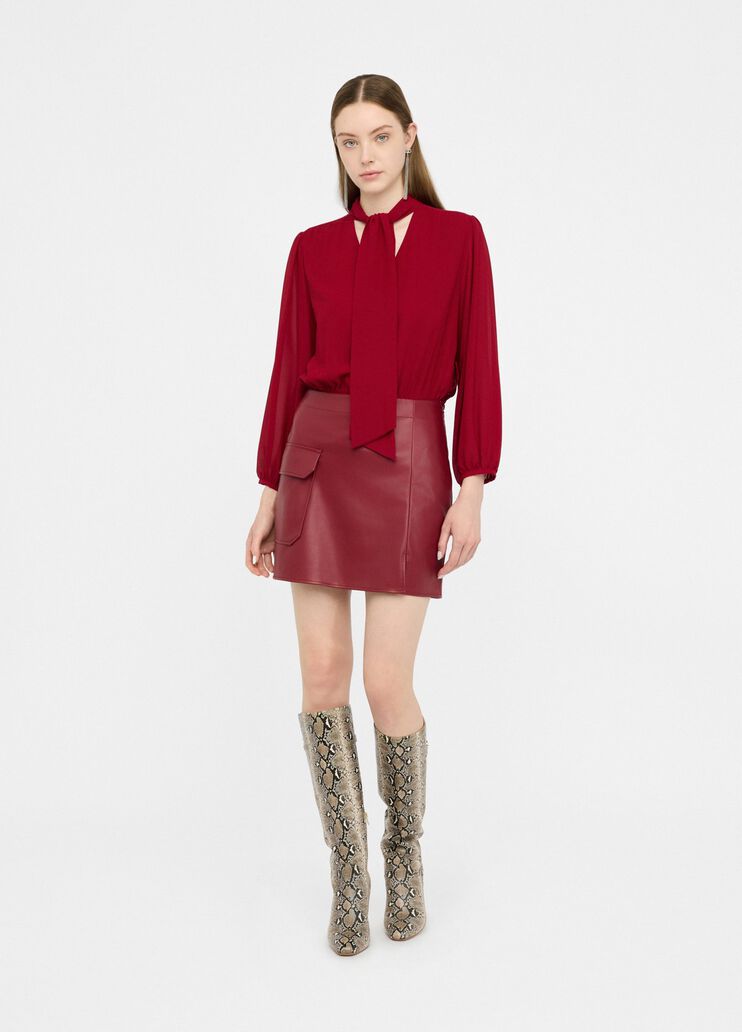 Short dress with bow detail red Liu Jo - medium Short dress with bow detail red Liu Jo - medium