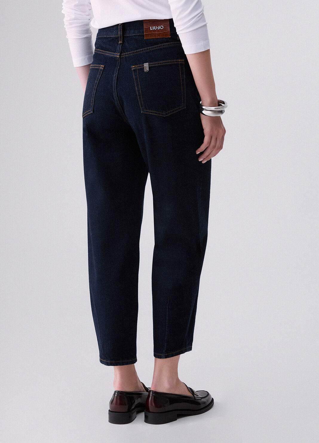 High-waisted boyfriend jeans Normal wash Liu Jo - large image number 1