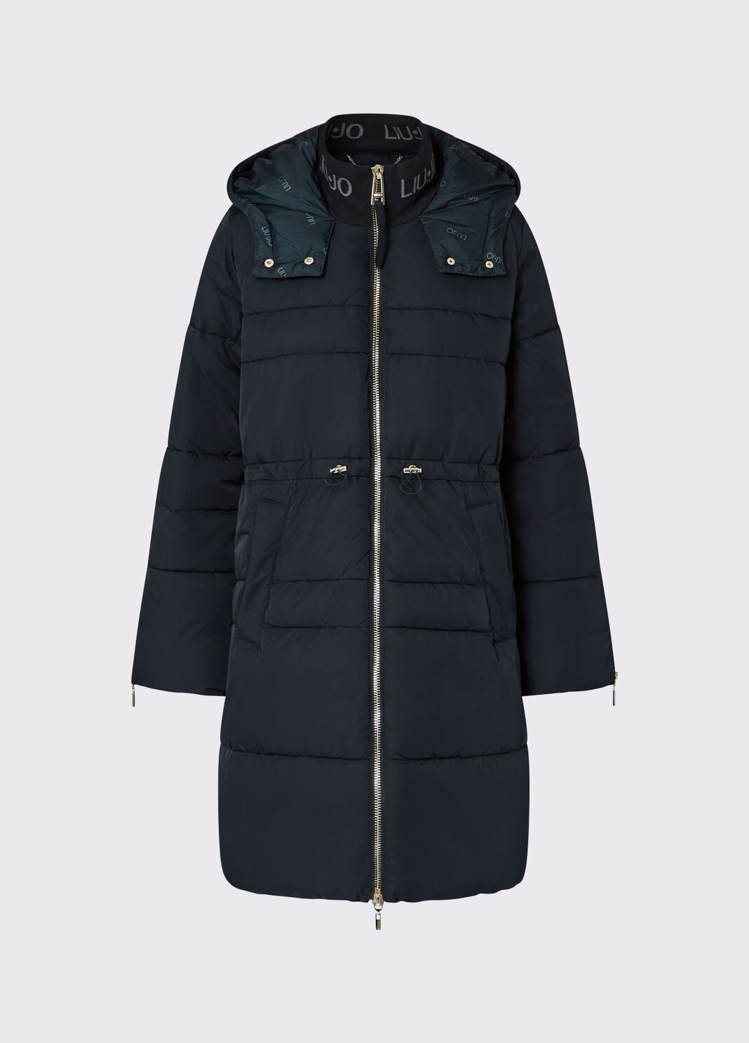 Long jacket in matte nylon black Liu Jo - large image number 6