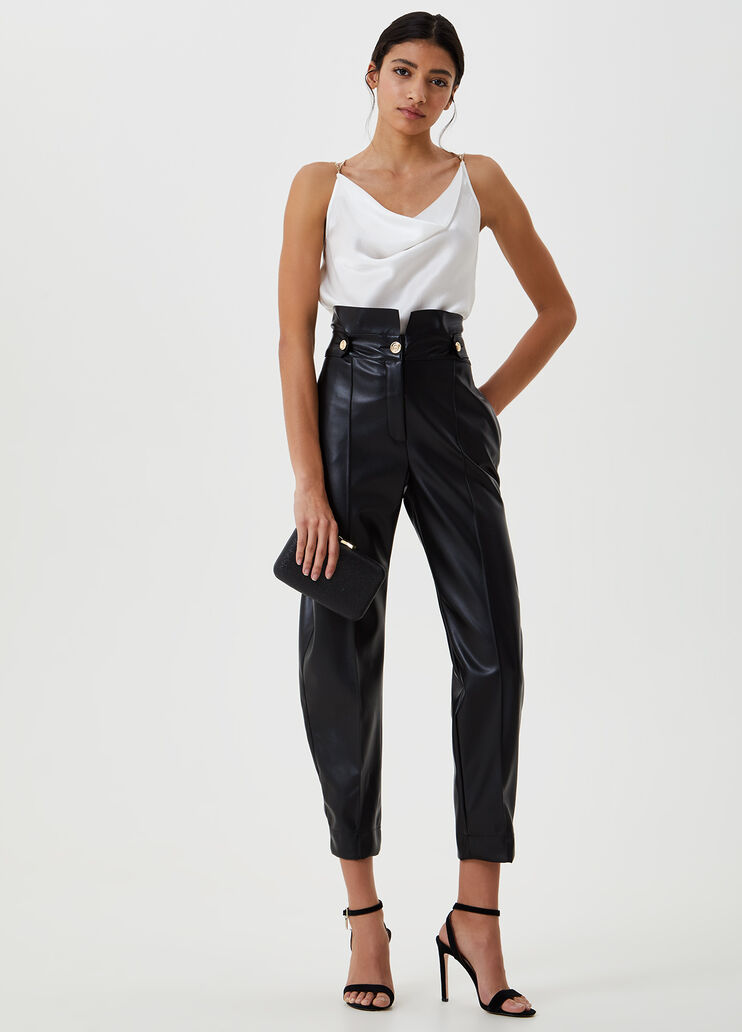 Top with jewel shoulder straps White stars Liu Jo - large image number 3