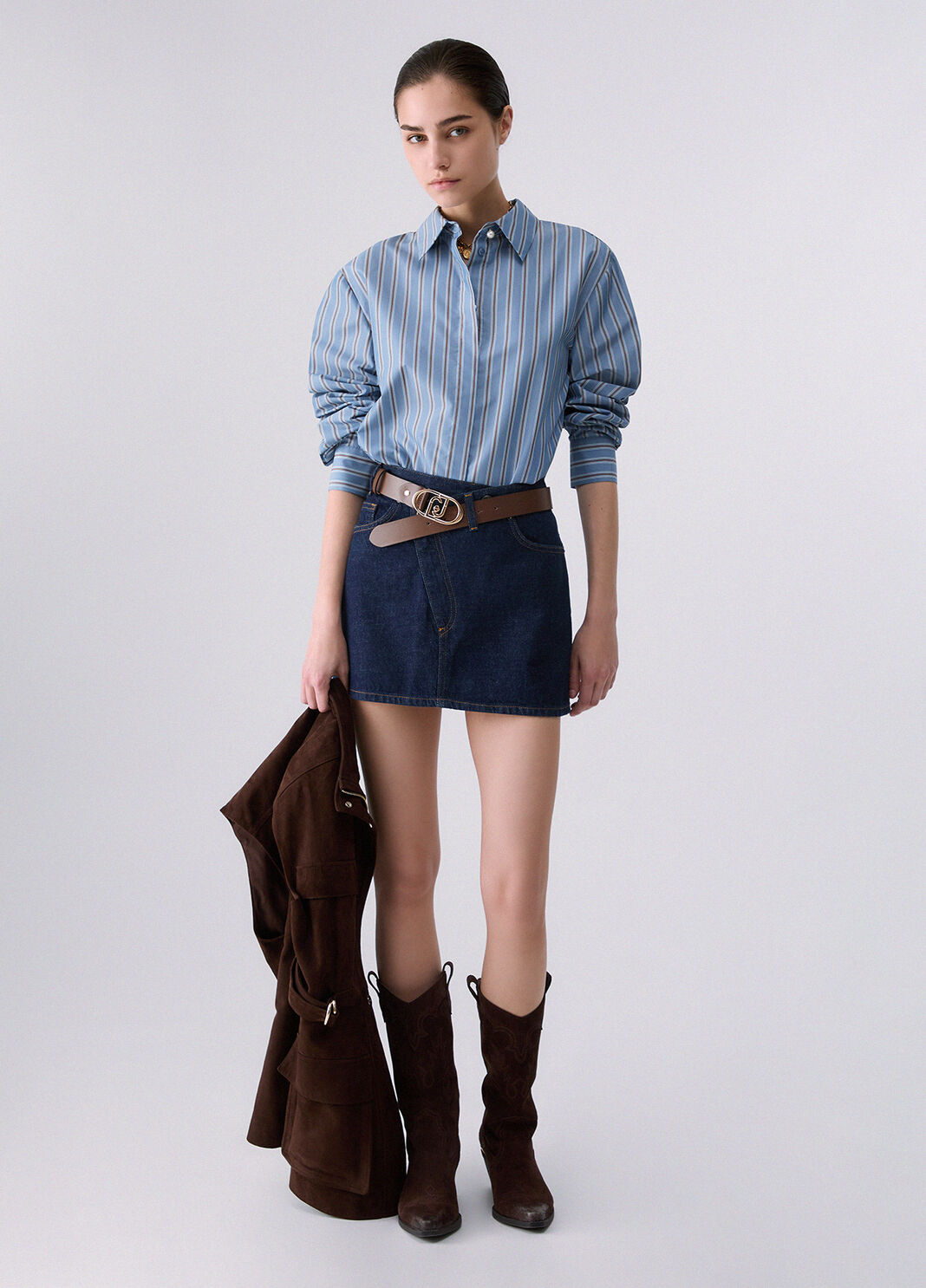 Minigonna in denim asimmetrica Lavaggio normale Liu Jo - large image number 5