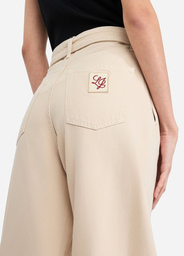 High-rise trousersrise light beige Liu Jo - large image number 4 High-rise trousersrise light beige Liu Jo - large image number 4