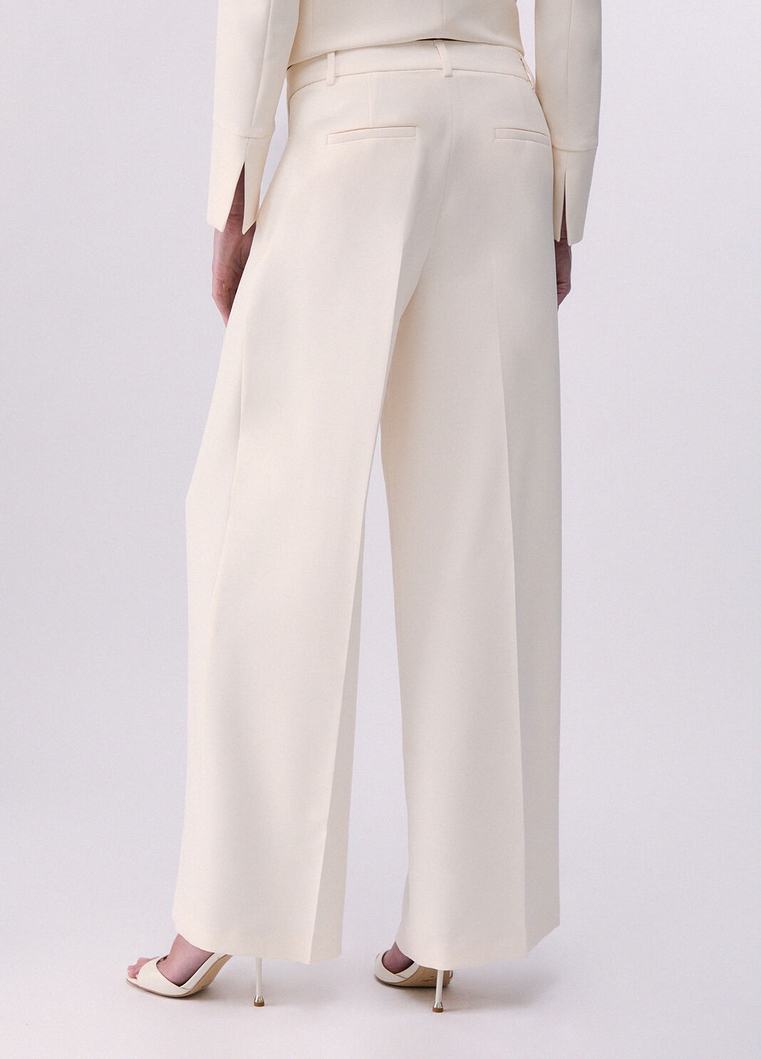 Palazzo trousers with double waistband  Liu Jo - large image number 1
