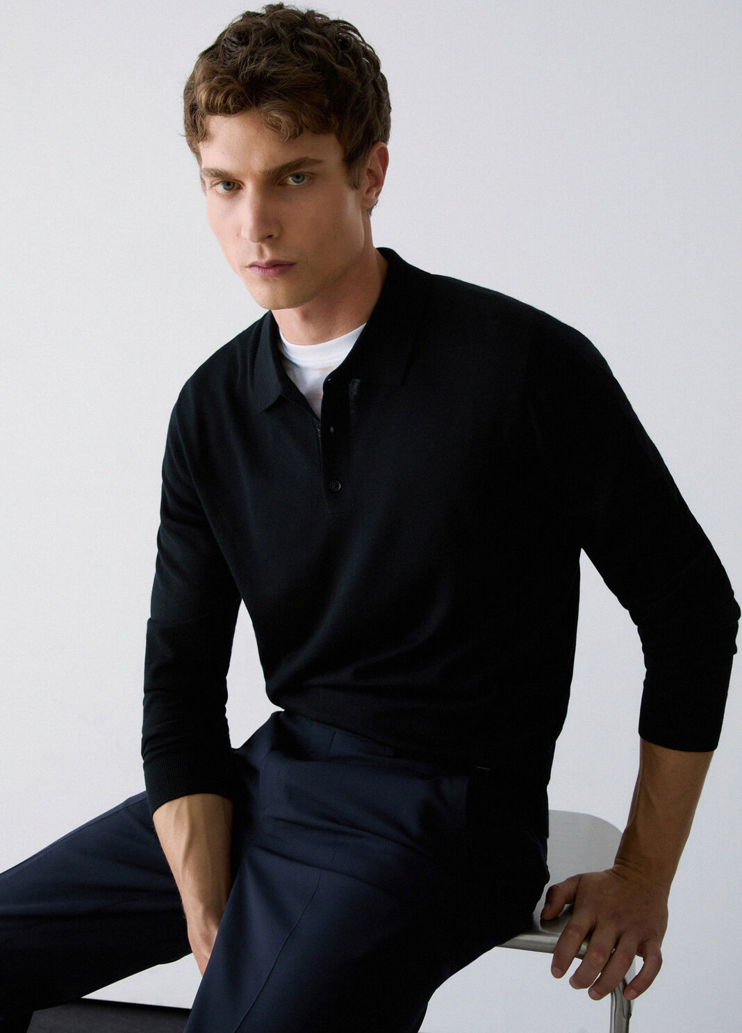 Merino Wool Polo black Liu Jo - large image number 3