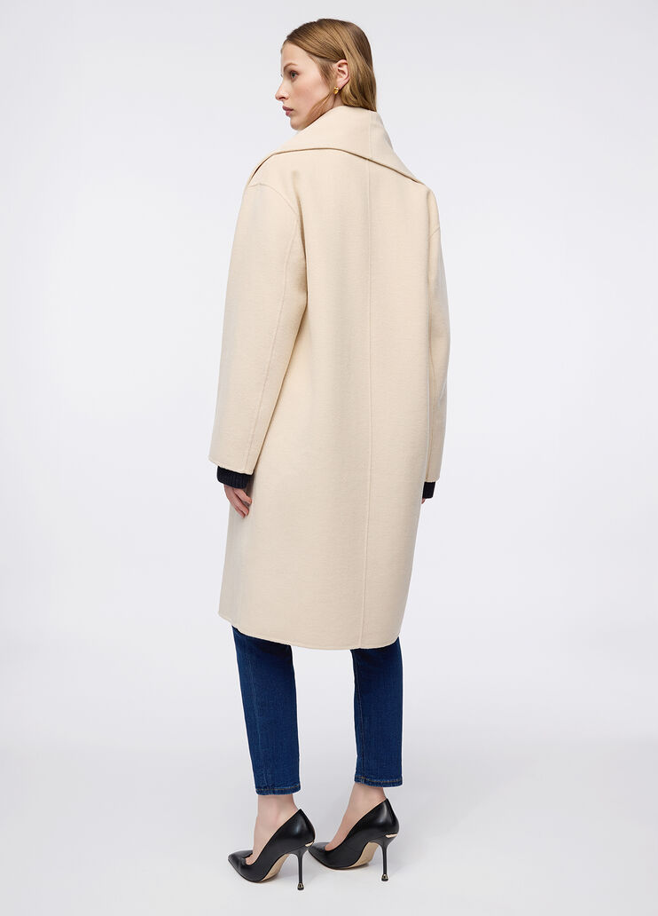 Wool coat with scarf light beige Liu Jo - large image number 1