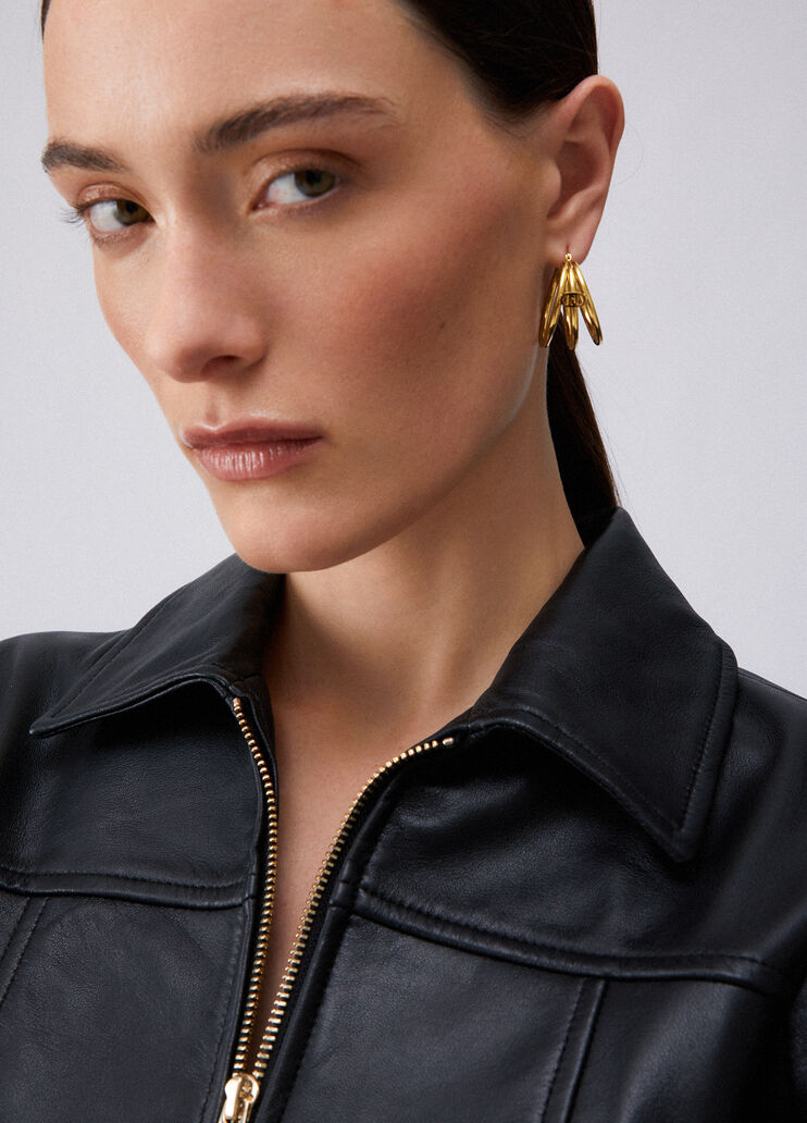 Multistrand hoop earrings gold colour Liu Jo - medium