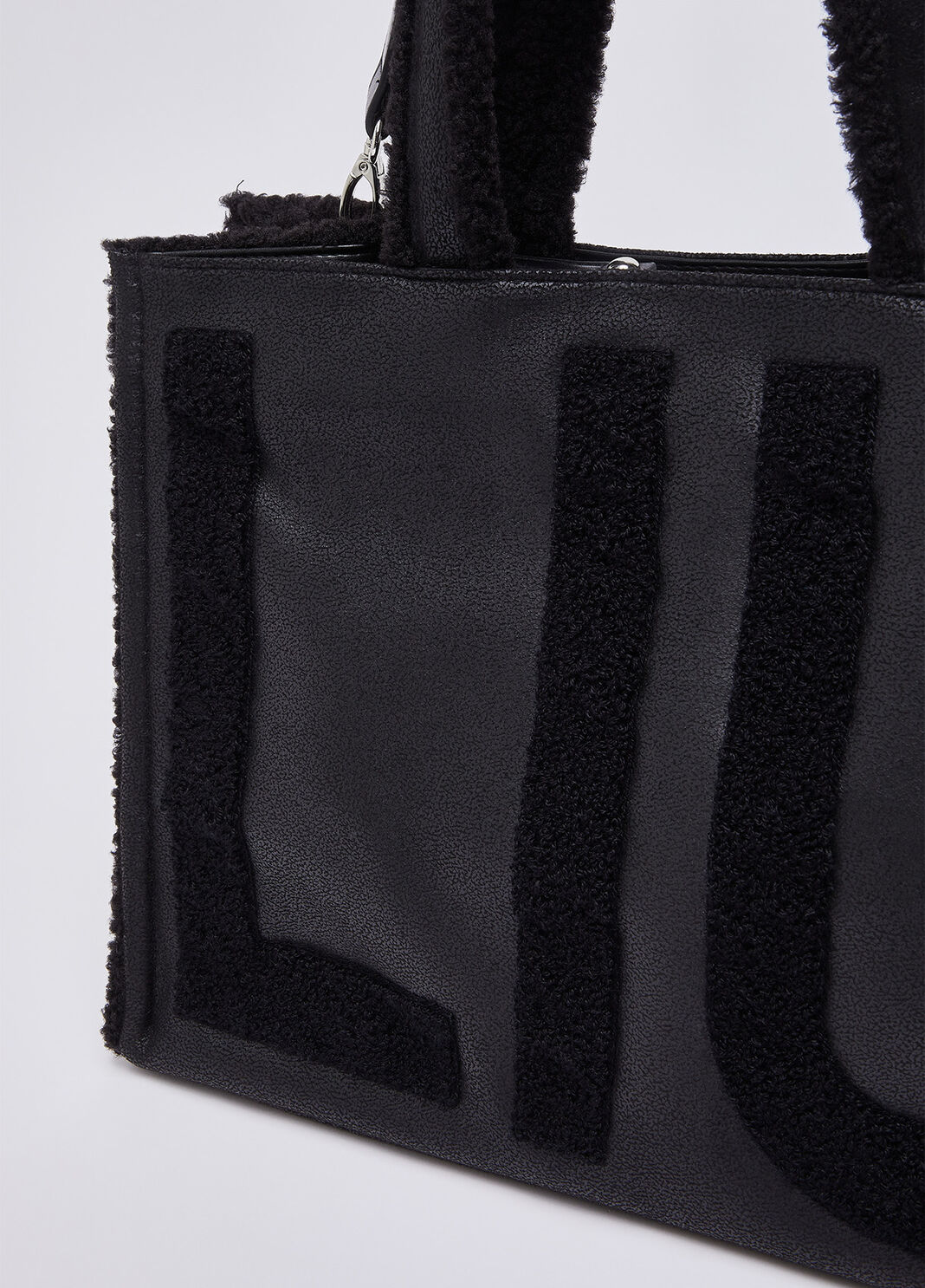 Large tote bag with logo black Liu Jo - large image number 4