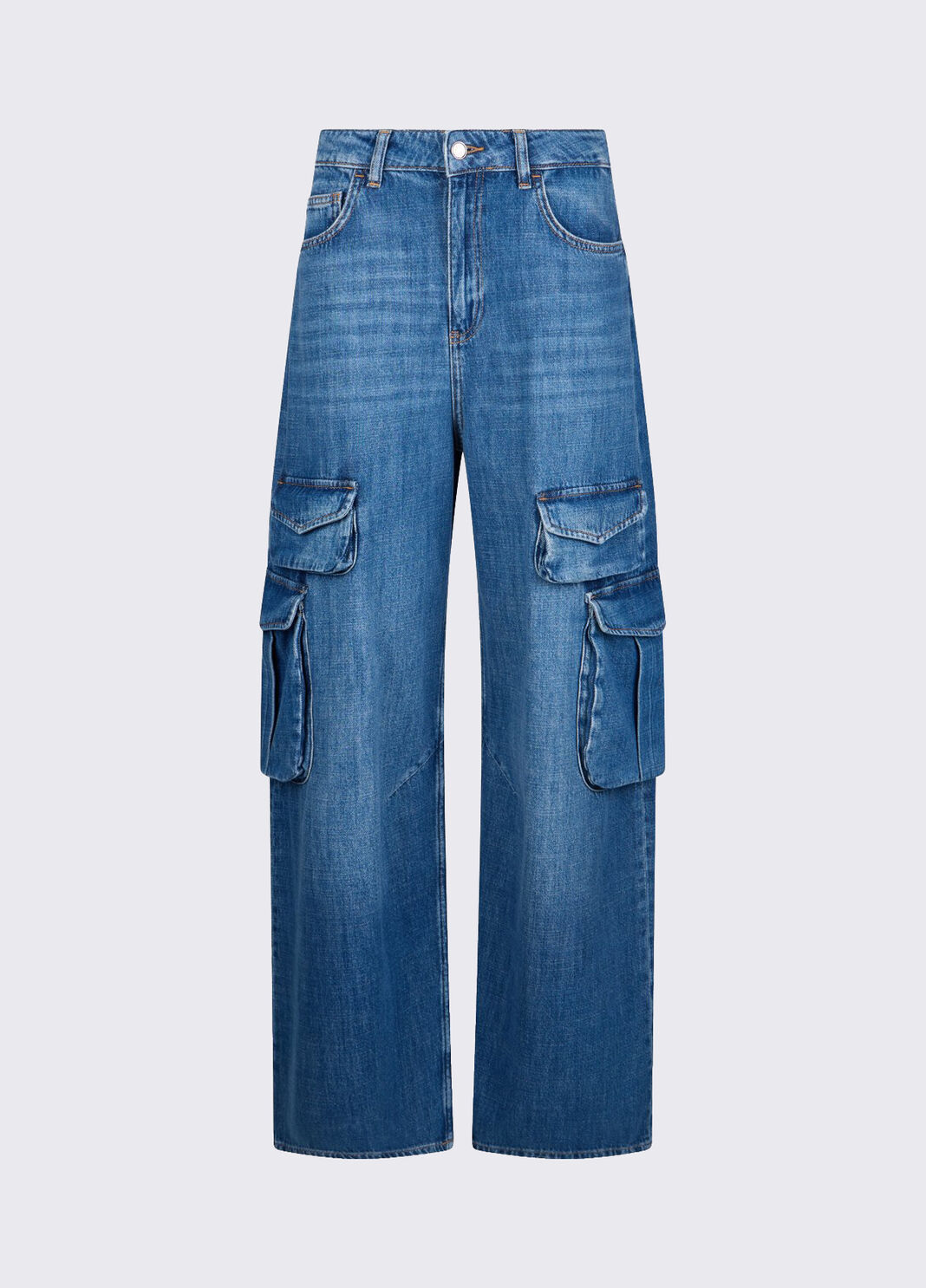 Cargo jeans dark blue denim Liu Jo - large image number 6