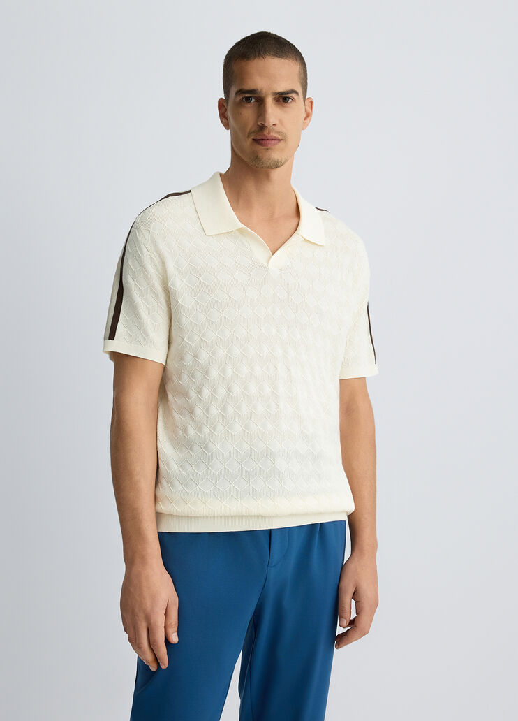 White jacquard polo shirt white Liu Jo - medium White jacquard polo shirt white Liu Jo - medium