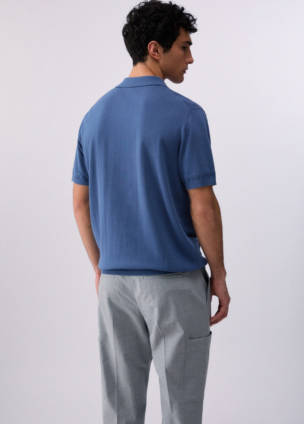 Polo en maille bleu Liu Jo - large image number 1