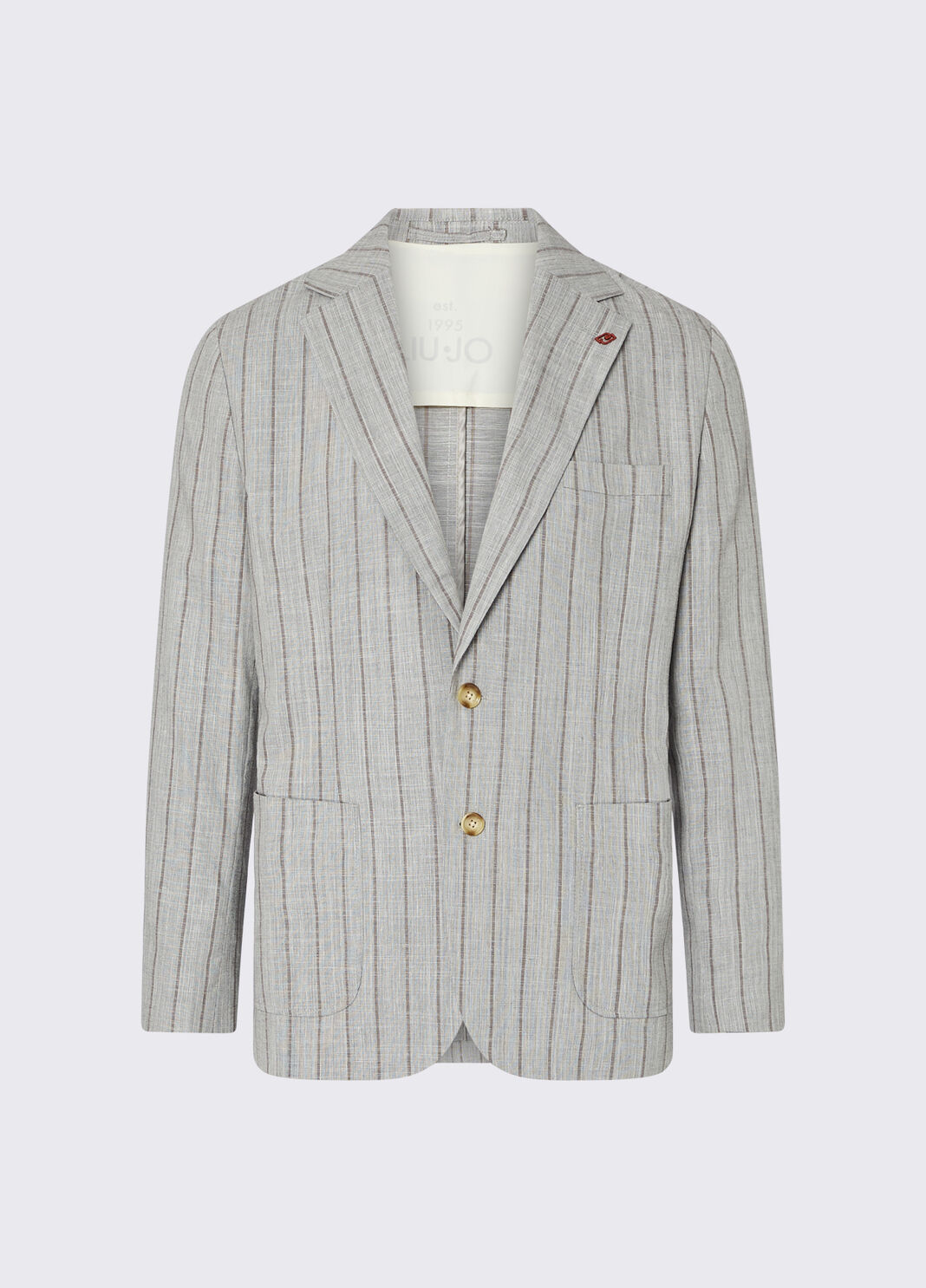 Elegant pinstripe jacket grey pinstripe Liu Jo - large image number 6